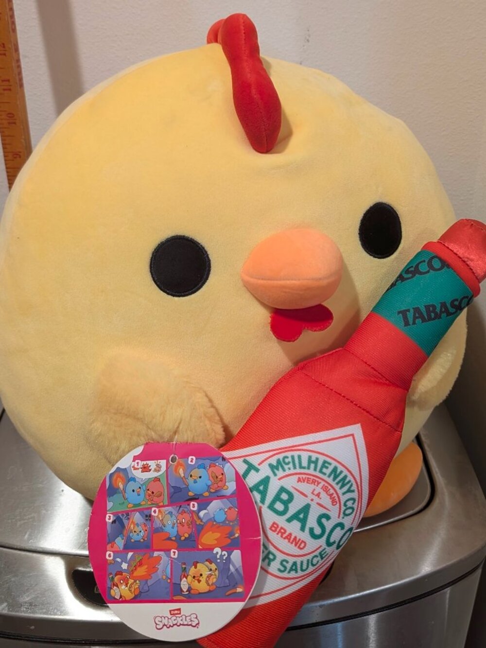 Dani Chick Tabasco Plush Kawaii Gamer Room Food Mascot Plush